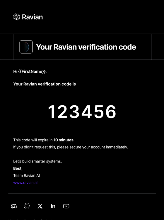 Ravian AI — Email system