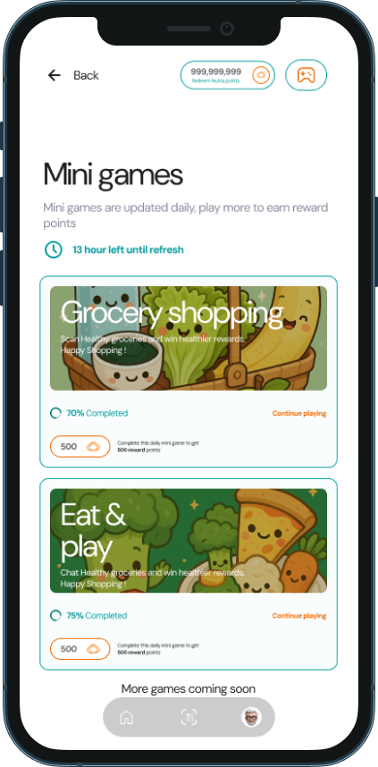 Mini Games — Rewards app