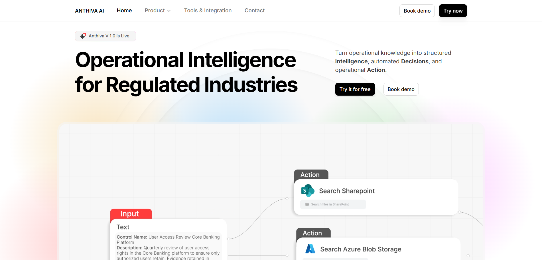 Anthiva AI marketing site